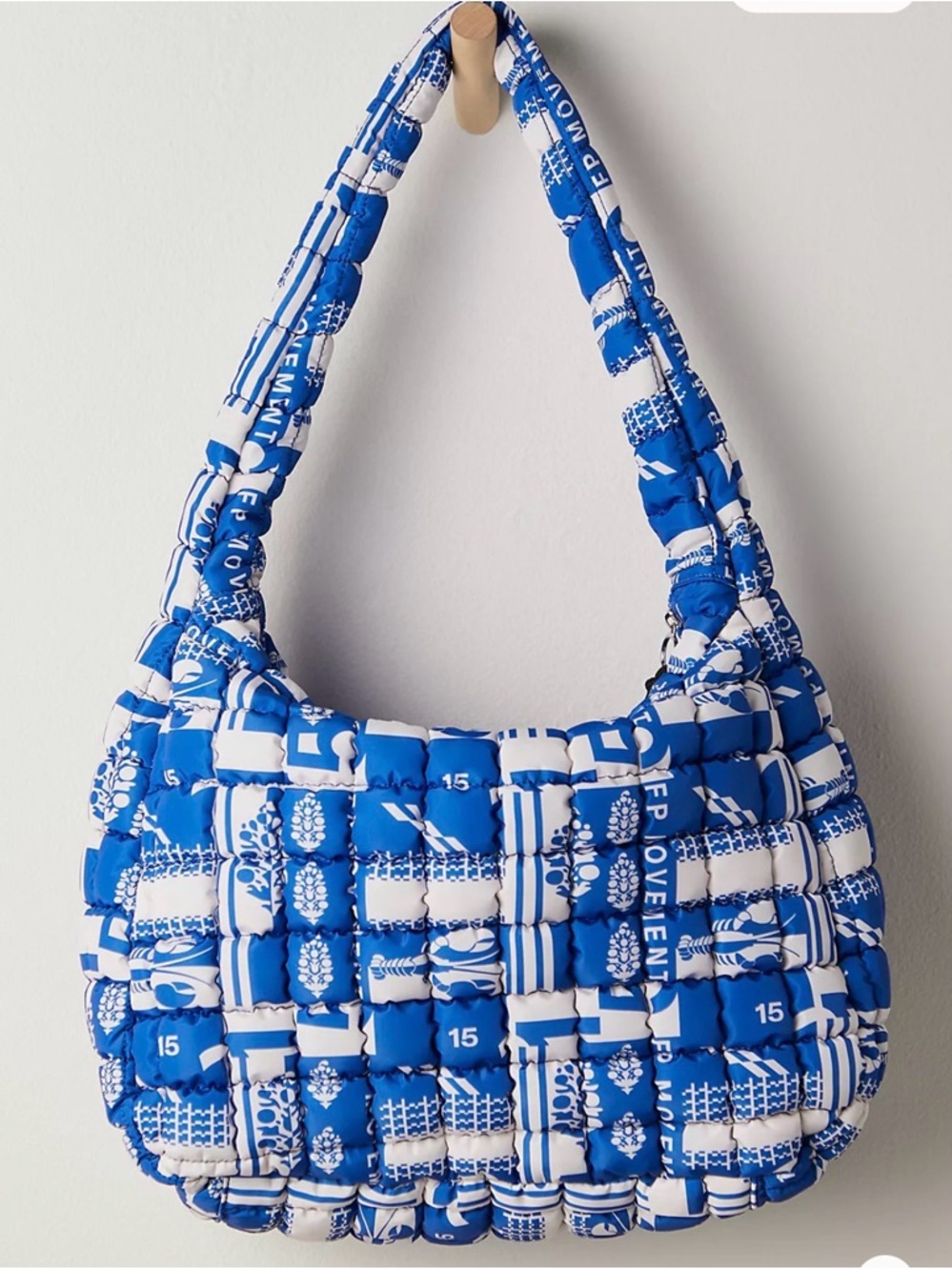 NWT FP Movement Printed Quilted Carryall Bag in Sailing Club - Picture 2 of 4